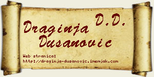 Draginja Dušanović vizit kartica